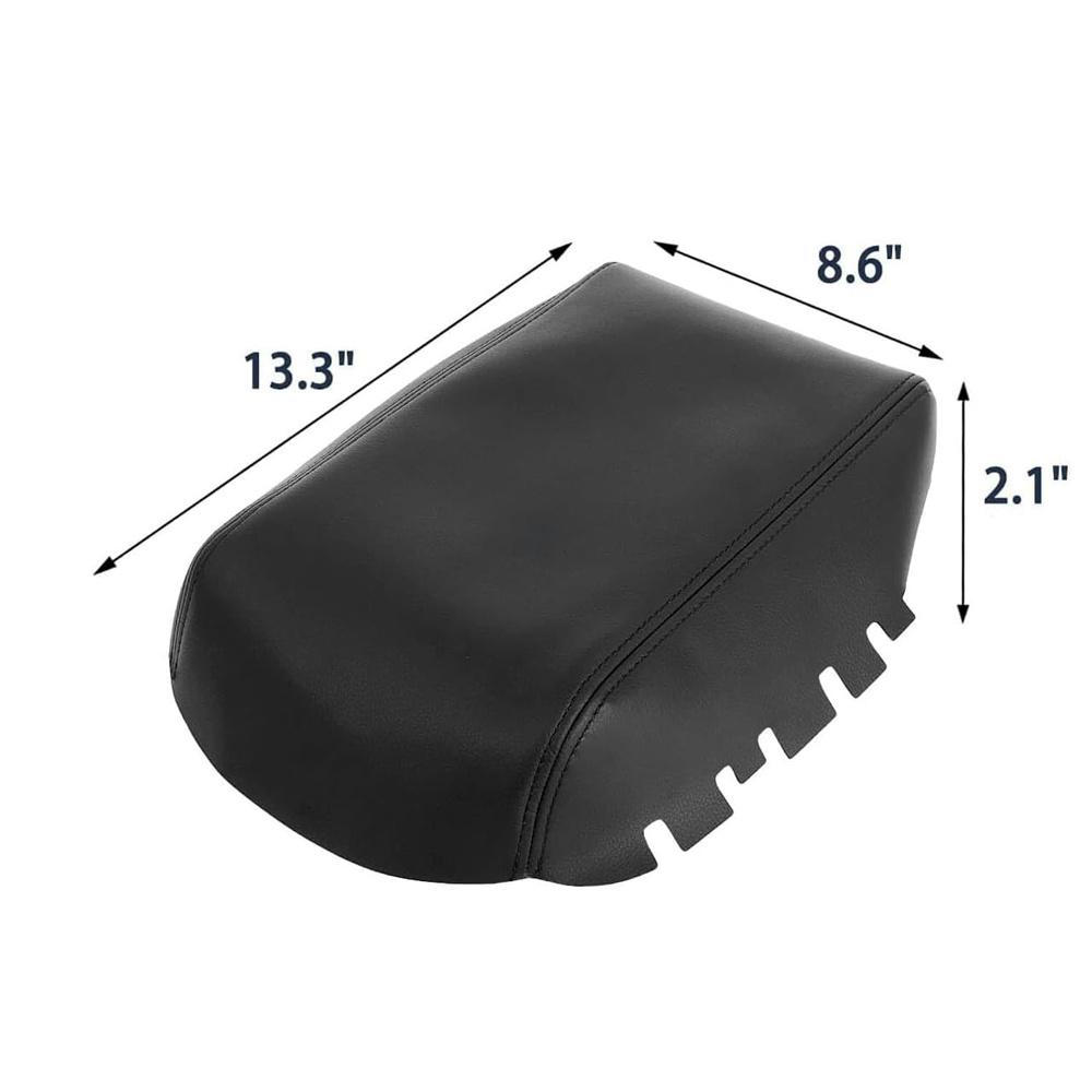 Крышка подлокотника центральной консоли Кожаная накладка Черная для Toyota 4Runner 2010-2023