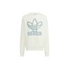 Originals Adicolor Crew Neck Pullover Sweatshirt With Front Print Unisex Tops Off-White HS1995
