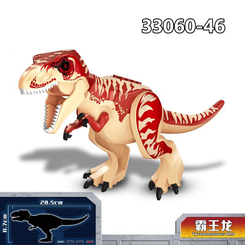 28 см Огромный Раптор Карнотавр Строительные блоки Динозавр Кирпичи Тираннозавр T-Rex Собрать Детские игрушки Детский подарок Рождественские подарки