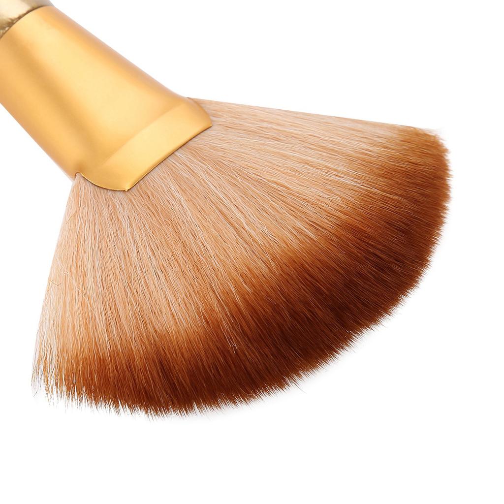 Soft Large Fan Shaped Salon Stylist Barber Neck Face Duster Hair Brush Hair Cutting Tools