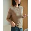 Women's 100% Wool Hollow Knit Sweater