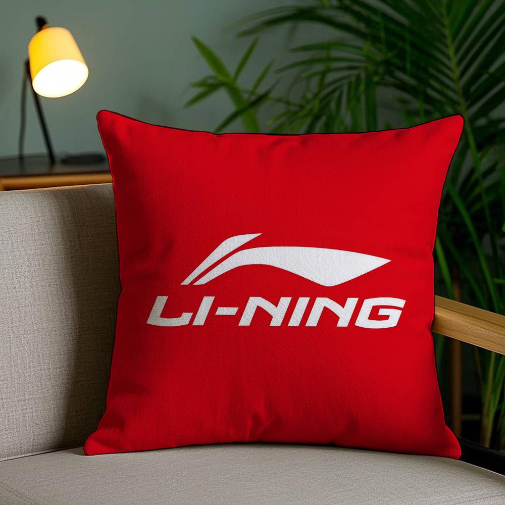 Классические спортивные принты Li-Ning-A Наволочка Наволочка против пылевых клещей Невидимая молния Шелковистый короткий плюш Чехол для диванной подушки