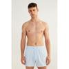 Плавки-шорты HM Seersucker светло-голубые в полоску