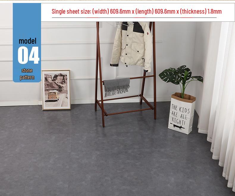 Самоклеящаяся водонепроницаемая виниловая наклейка для пола под камень: Толстое, износостойкое ПВХ-покрытие для спален