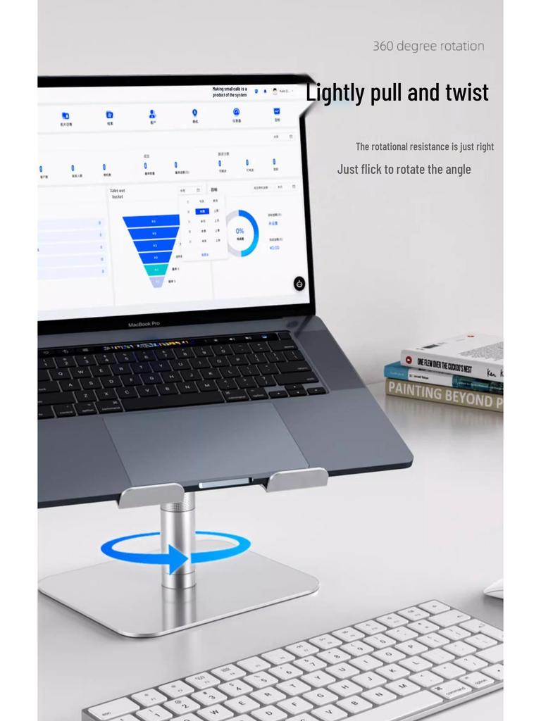360° Rotatable Adjustable Laptop and Tablet Stand with Cooling Design