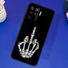 Чехол-скелет со средним пальцем для OPPO A17 A57 A77 A78 A15 A16 A52 A72 A76 A96 A74 A94 A5 A9 A31 A93 A54S A53S A57S