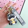 Zinc Zinc Alloy Animal Earphone Case Korean Kids Pendant Backpack Decor Cartoon Keyring Raccoon Keychain