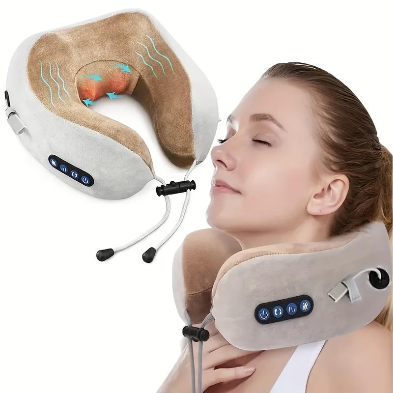 1Pc Neck Massager - Pillow USB Charging - Ideal for Travel, Office or Family Relaxation - Top Choice for Holiday Gifts