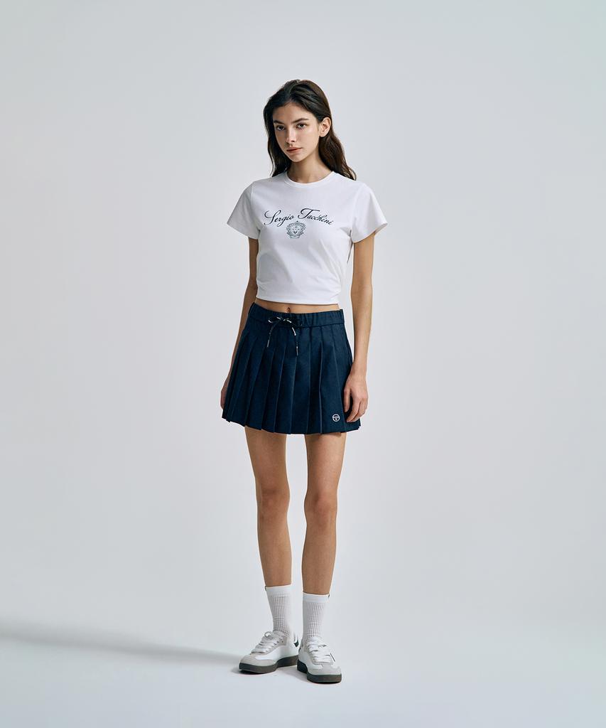 Женская классическая юбка SERGIO TACCHINI с завязками (военно-морской флот)