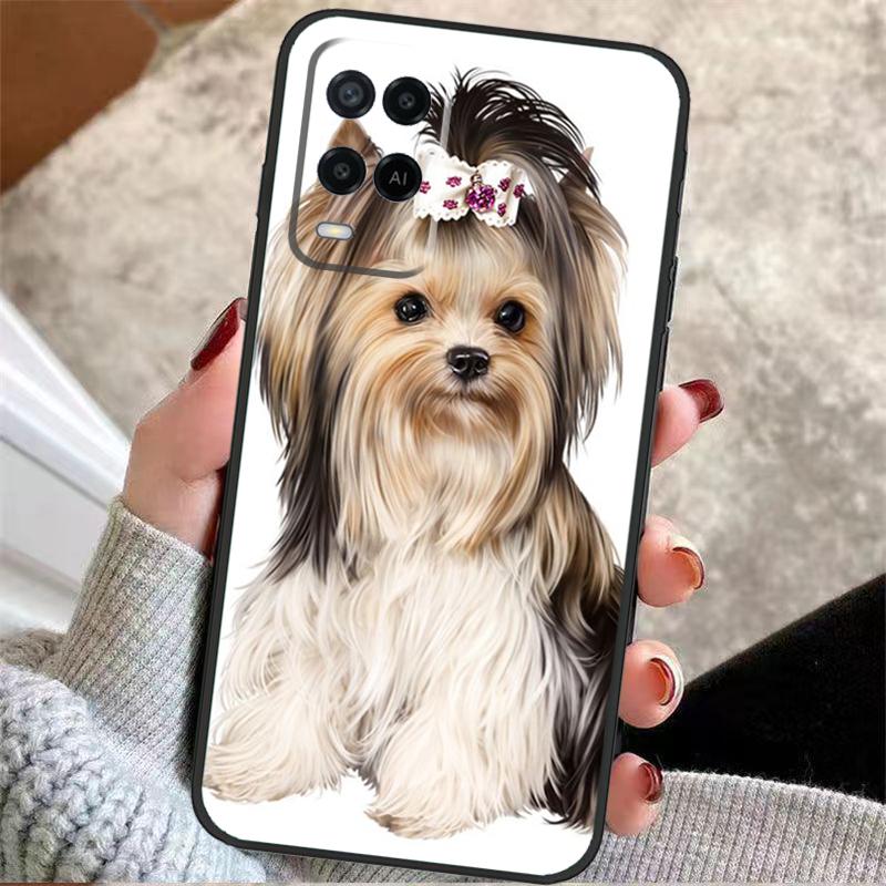 Чехол для Oppo A40 A16 A76 A96 A60 A98 A58 A78 A18 A38 A80 A77 A57 A17 A74 A54 A94 A15 A5 Pro с Йоркширским Терьером
