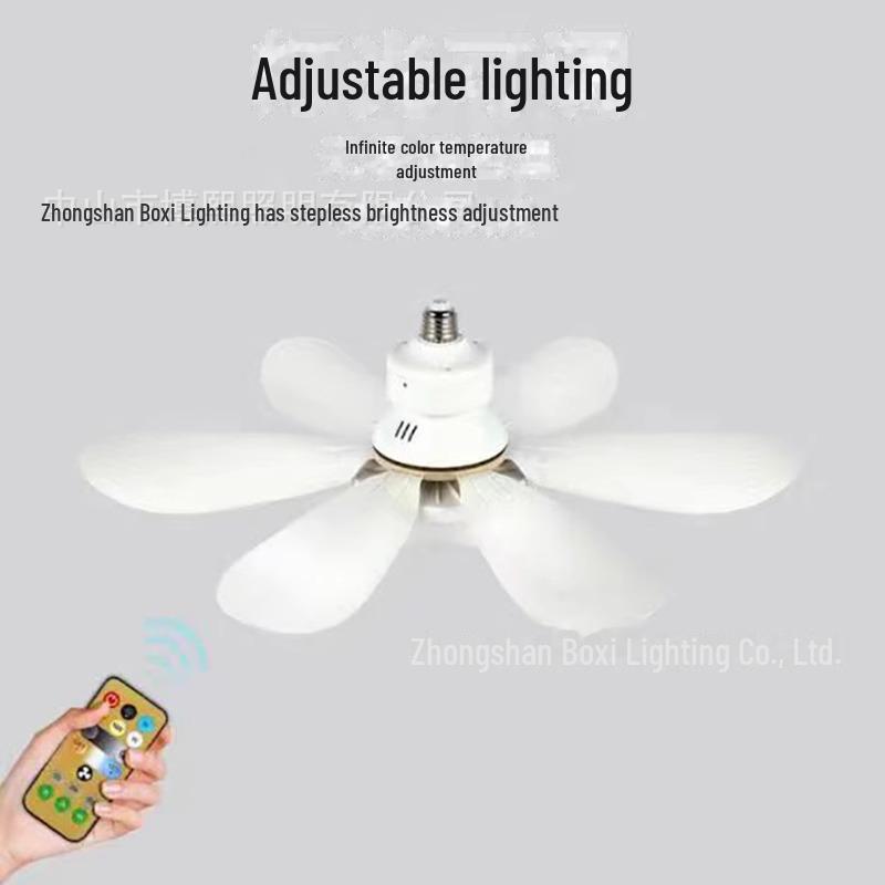 E27 Умный бесшумный потолочный вентилятор для спальни и ресторана