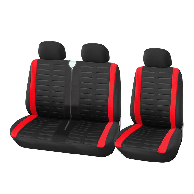 1+2 Red Seat Covers Car Seat Cover for Transporter For Renault Master 3 For Jumpy from 2008 To 2016 For 2004 Renault Master 2