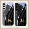 Золотой скачущий конь Хорошо Для Samsung S26 S22 S8 S9 10 S20 Ultra S21 Pro S22 Plus S23 FE S24Ultra S25 Edge S24+ Стеклянный чехол для телефона
