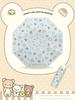 Официально лицензированный зонт Rilakkuma с полным принтом, Защита от солнца с черным покрытием, Портативный ручной зонт, Милый дизайн