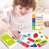 58pcs/set Montessori Baby Learning Cards Early Educational ABC Alphabet Letter  Preschool