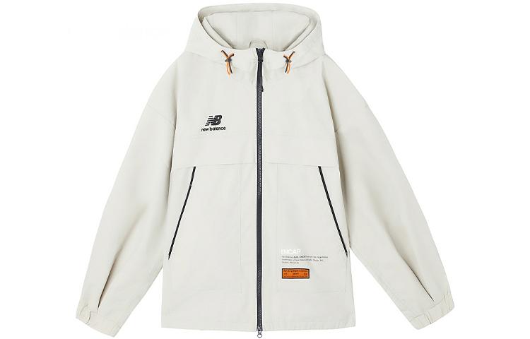 New Balance Куртки Женские Белые С Капюшоном Умеренные Другое NAA34012-BEI