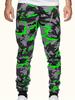 Men's Stylish Comfy Camouflage Pattern Joggers Pockets Active Breathable Slim-fit Drawstring Hiking Jogging Cycling Outdoor Fitness
