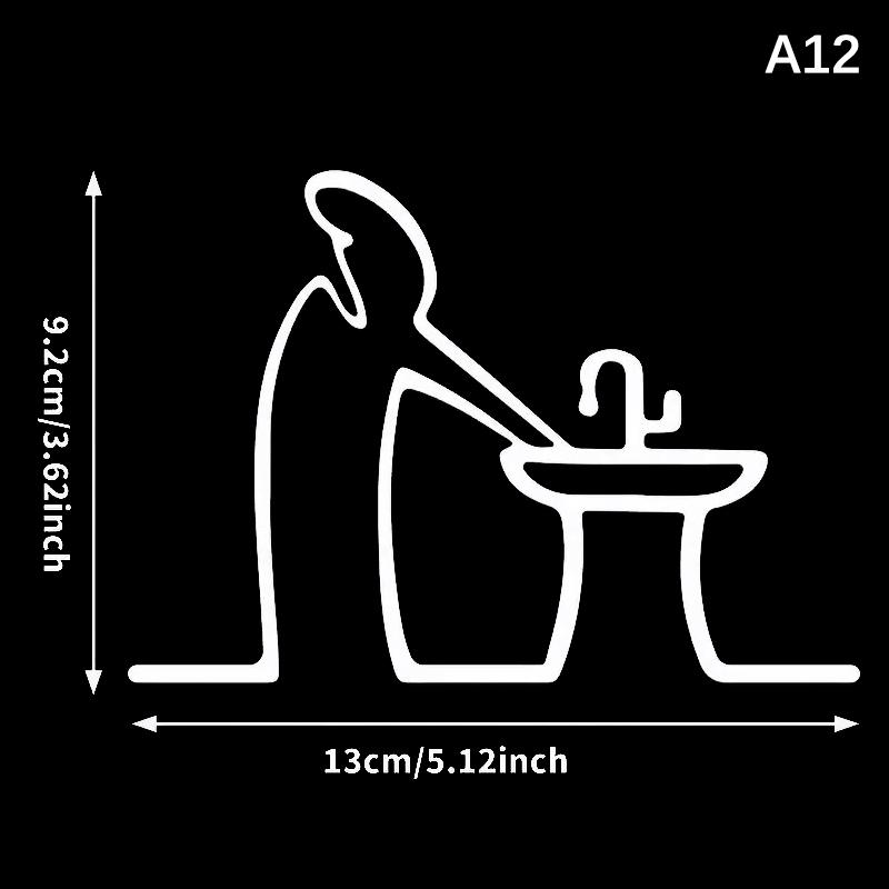 Минималистичная самоклеящаяся наклейка на стену La Linea Line Art, водостойкая наклейка для стен, дверей, стекла, автомобилей, украшение для дома и автомобиля