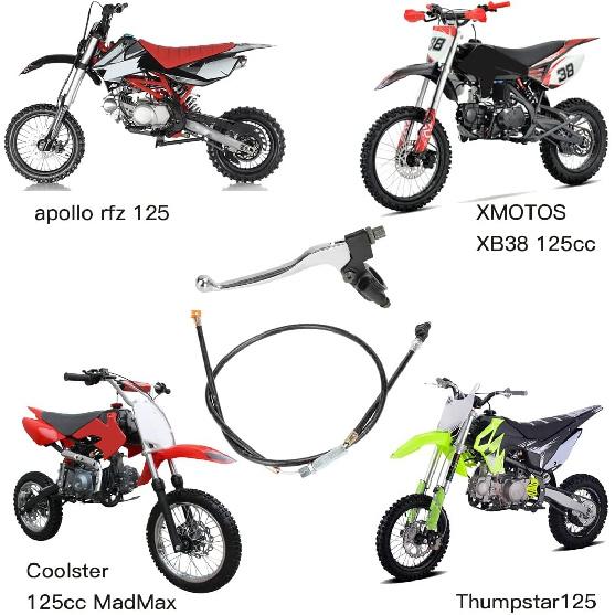 7/8 Handlebar Left Clutch Lever and Cable for 50cc 70cc 90cc 110cc 125cc 25