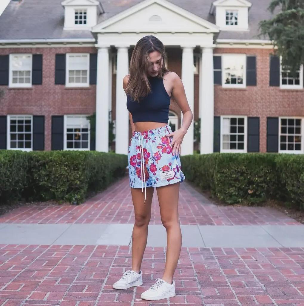 Летние баскетбольные шорты унисекс: Стиль масляной живописи, повседневная сетка, свободный крой, длина до колена