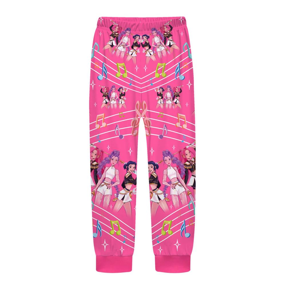 Children's Witch  Girls Printed Suit Long Sleeve Pants Suit