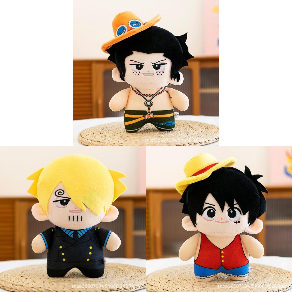 Плюшевая игрушка One Piece Луффи Эйс Зоро Санджи Коллекционный подарок для фанатов