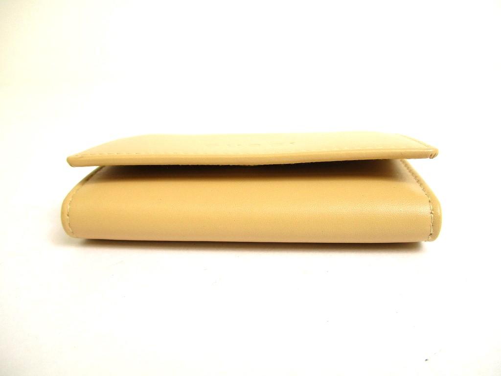Authentic GUCCI Logo Beige Leather 6 Pics Key Cases #9626  Refurbished