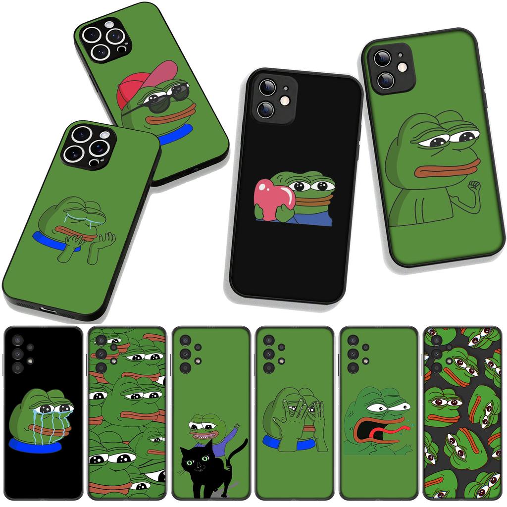 Cover for Xiaomi Poco F7 F6 F8 Ultra F5 X7 X6 X5 X3 NFC M7 M6 Pro C85 C75 C65 C71 C61 Phone Case Animal Sad Frogs Pepes Funny
