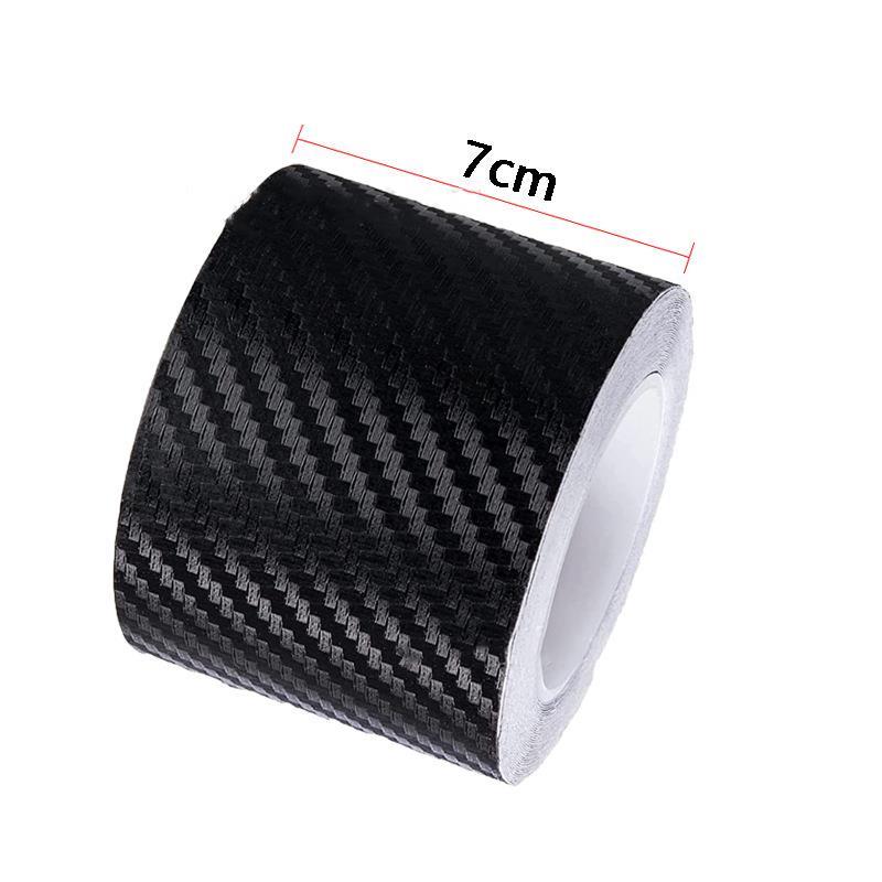 5M DIY Nano 3D Carbon Fiber Car Stickers Door Sill Protector Bumper Tape Car Protector Strip Водонепроницаемая защитная пленка