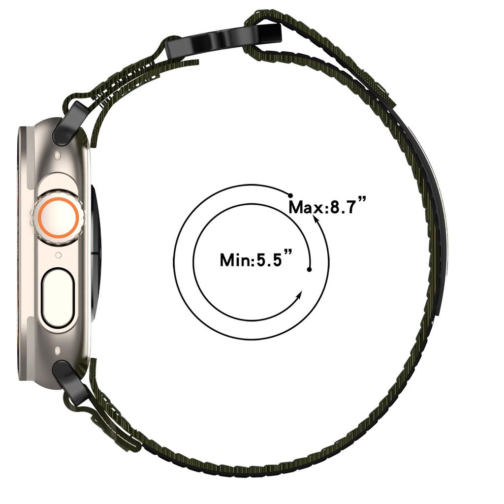 Нейлоновый ремешок для Apple Watch 10 42 мм/9 8 7 41 мм/SE (2023) (2022)/SE 6 5 4 40мм/3 2 1 38мм Ремешок для часов с коннектором