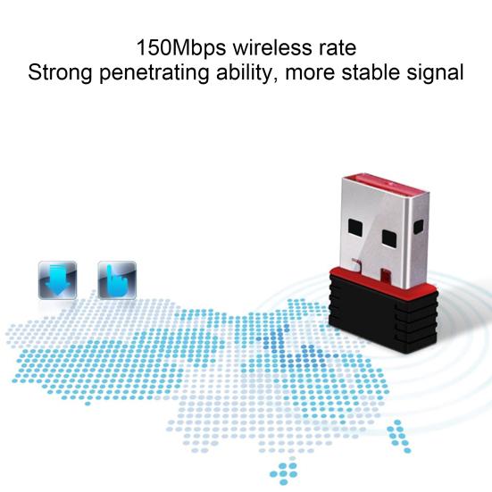WiFi-адаптер Стабильный сигнал Быстрая передача Компактный USB-адаптер ABS Беспроводной для общежития
