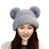 Wool Style Children's Hats Plush Warm Hat Fashionable Knitting Hat  Unisex