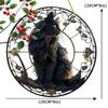 20Cm Large Size Black Cat Suncatcher, Plastic Window Hanging Decoration Cat Lover's Birthday Gift Indoor/outdoor Garden Bedroom Office Home Decoration
