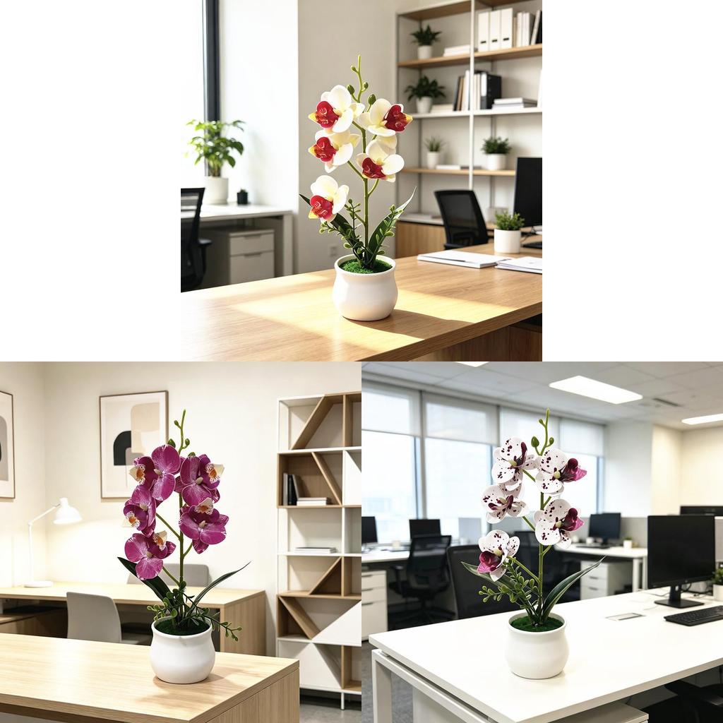 Свадебный centerpiece с орхидеей-бабочкой из пластика для фотографии и декора