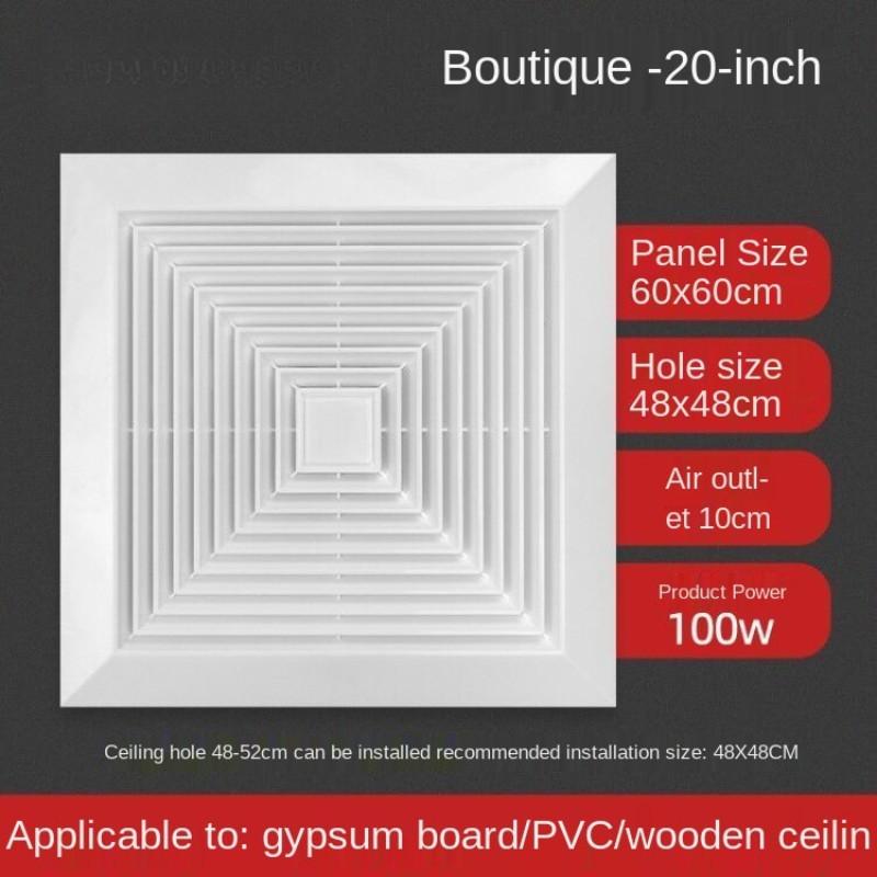 Бытовой бесшумный встроенный потолочный вытяжной вентилятор, кухонный вентилятор для ванной комнаты, туалетный потолочный вентиляционный вентилятор