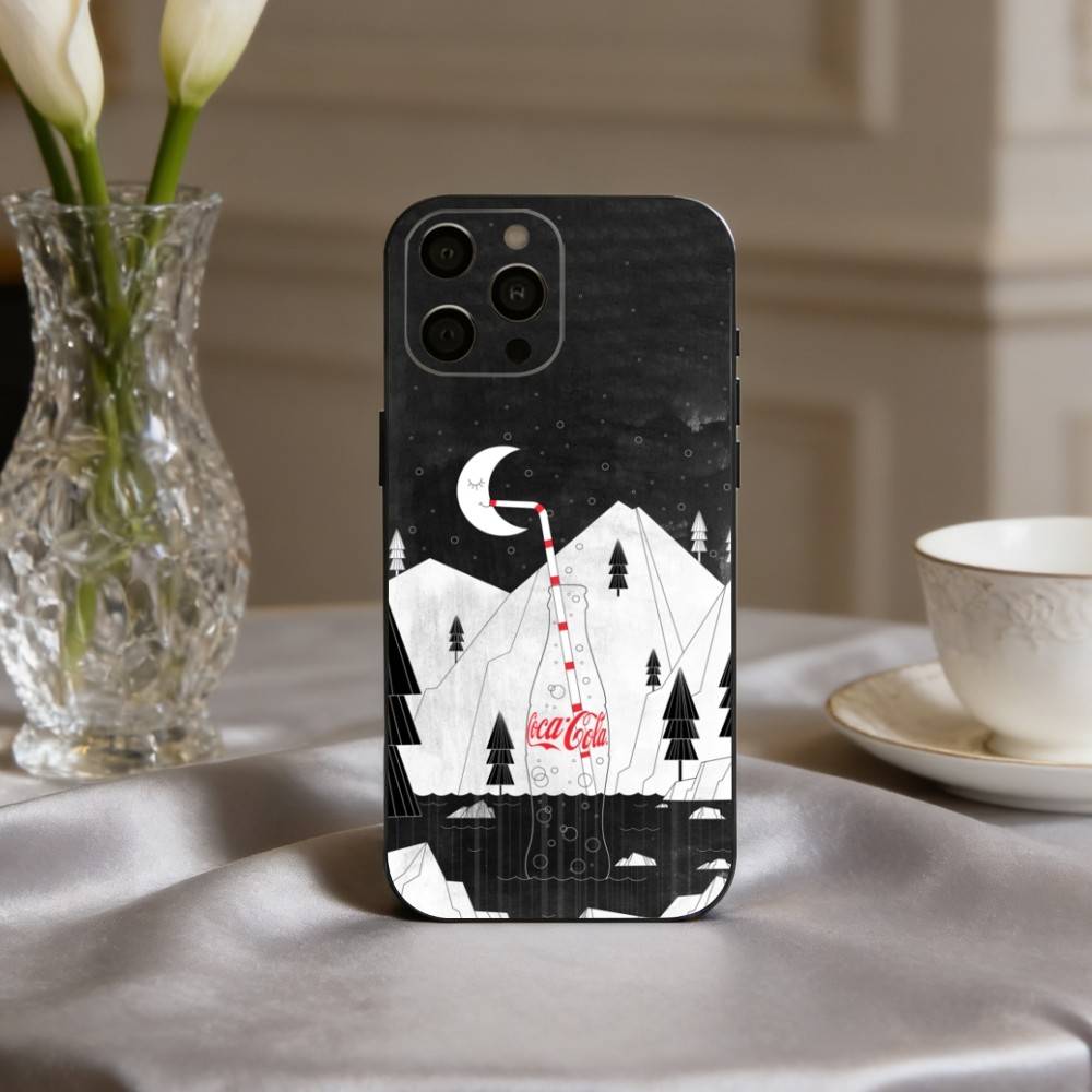 CocaS-Fashion C-Cola Phone Case For iPhone 17pro, 16,15,14,13,12,11 X XR Plus,Others Soft Black Cover
