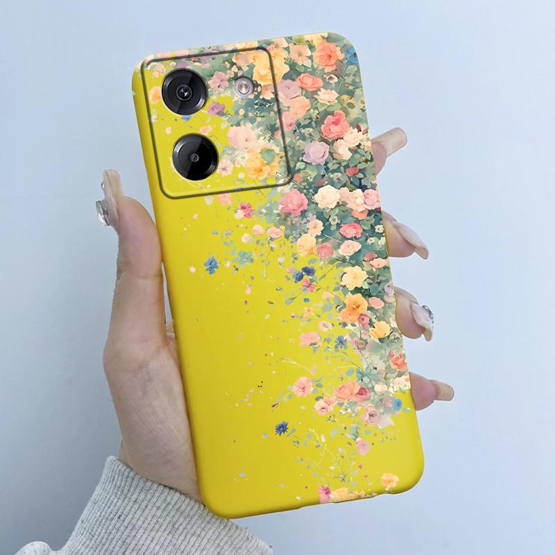 Чехол для телефона Xiaomi Poco M7 Pro 5G, модный дизайн 'Цветочная девушка', мягкий силикон TPU, задняя крышка для Poco M 7 Pro M7Pro 5g