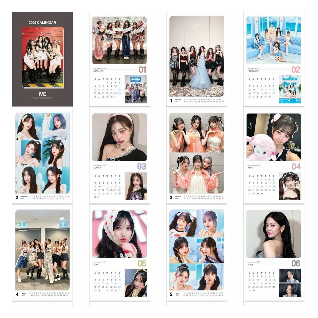 2025 Wall Calendar Wall [K-STAR Calendar] (IVE)