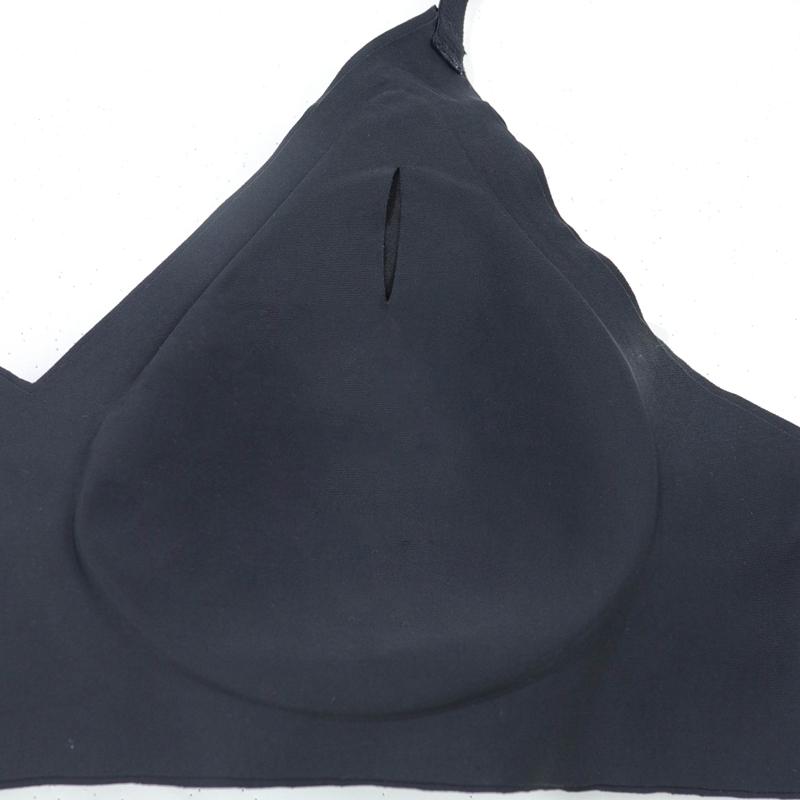 Женский однотонный бесшовный бюстгальтер-футболка для сна, тонкий бюстгальтер без косточек, беспроводные бюстгальтеры для девочек SML Xl