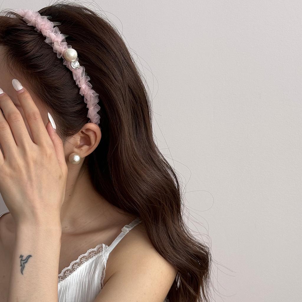 Резинки для волос для женщин, аксессуары для девочек, повязки на голову, корейский страз, фасинатор, дизайнерские винтажные обручи, жемчужные сладости, ведущие в моде