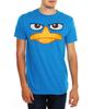 Perry Platypus Face T-Shirt, Phineas and Ferb Graphic Tee, Unisex Cartoon Top