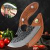 Многофункциональный кухонный нож, выкованный вручную, нож для обвалки, открывалка для бутылок, универсальные ножи, нож шеф-повара из нержавеющей стали, кухонные принадлежности для барбекю