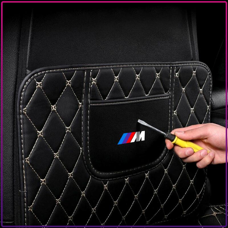 Car Seat Backrest Anti Kick Protector Cover Pad Anti Dirt Mat For BMW M Performance E46 E90 E60 F10 F30 E39 E36 F20 E87 G30 E92