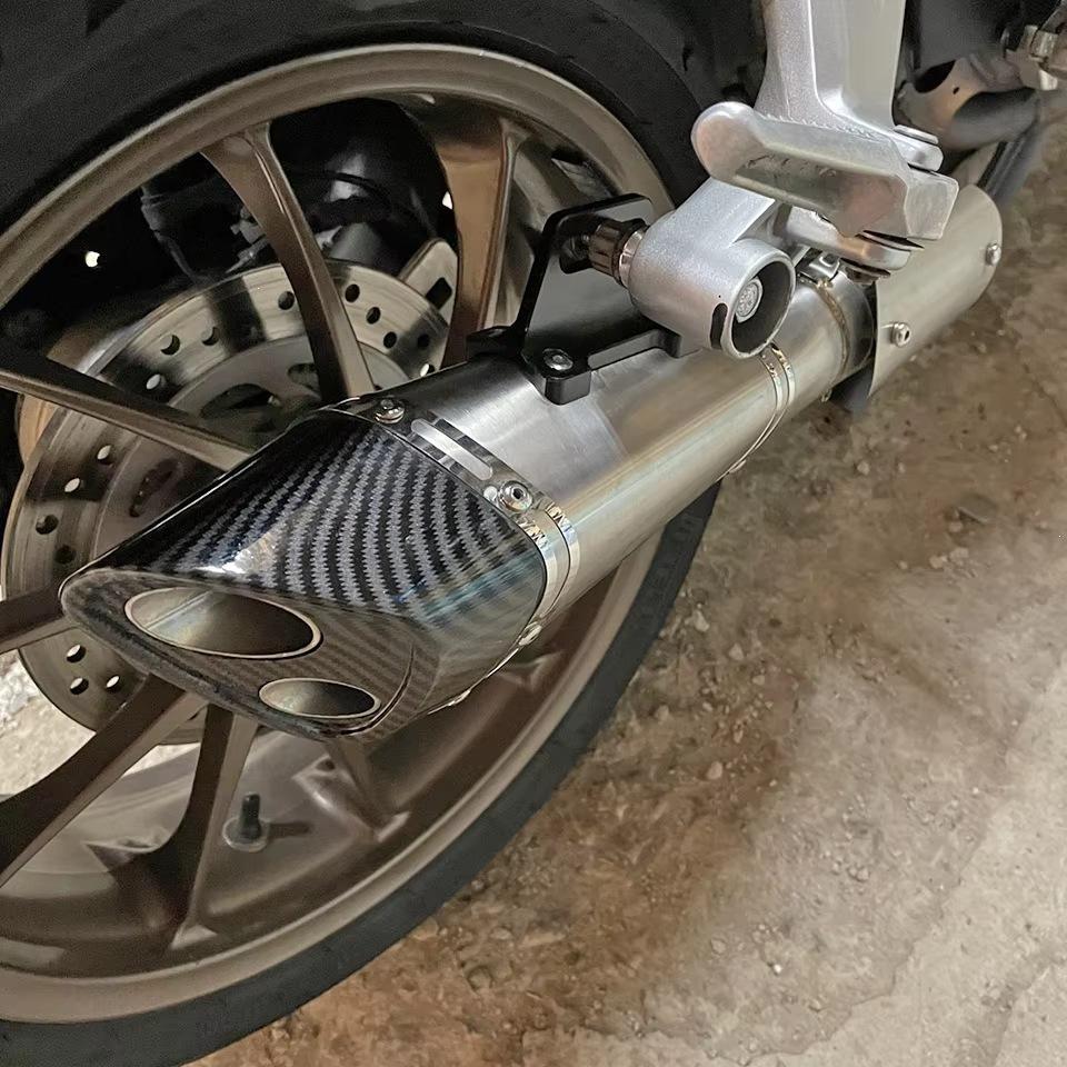 Задняя секция выхлопной системы R11 из углеродного волокна для мотоциклов GSX250R, Chunfeng 250SR, Kayo 321R