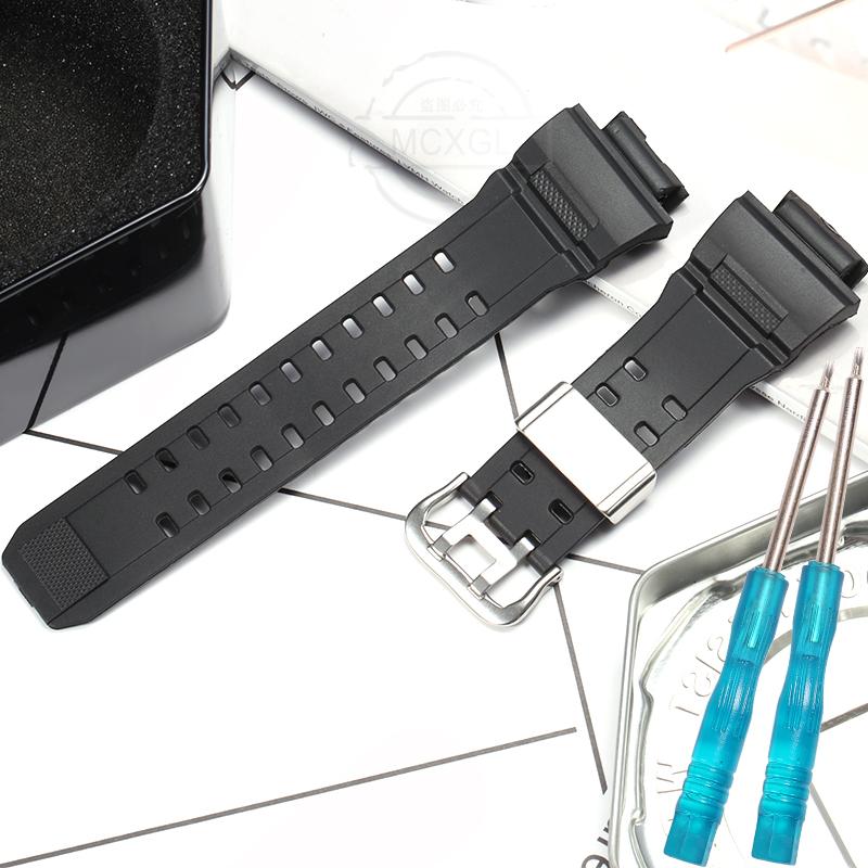 Смола Ремешок для часов Подходит для Casio GW9400 Мужской ремешок Петля из нержавеющей стали GW-9400 Браслет G-9300 Аксессуары для часов