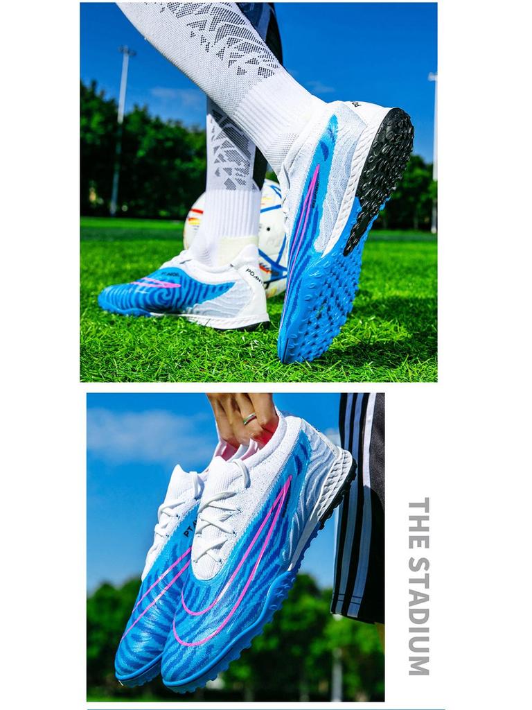 Ronaldo X10 Fly-Knit AG Soccer Shoes for Men and Women - Low-Top Turf Training Cleats