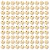 Wooden 100 Beads Pcs 20mm Natural Wood Beads Wooden Ball With Face For Diy Jewellery Bracelet Necklace Craft Decoration