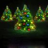 2 In 1 Solar Christmas Garden Light Stake - Outdoor Christmas Tree and Trail Decorations with 40 Colorful LEDs for Yard, Lawn and Patio Solar Lights