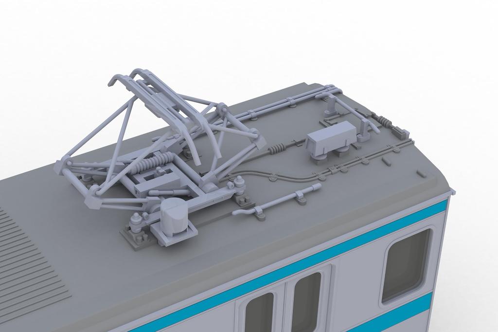 PLUM Scale JR East 209 Series DC Electric Train Moha 209 Display Unpainted Plastic PP178 Plakit-Extra 1/80 Type, Keihin-Tohoku Color, & 208, Model,