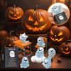 Halloween Mini Resin Ghost Miniature Glow-in-the-Dark Ghost Figurine Cute Tiny Ghost Ornaments Surprise Toy for Garden Fairy Accessories